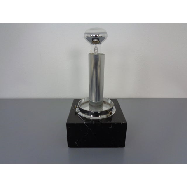 Large Glass Globe & Marble Table Lamp from Erco, 1960s For Sale - Image 18 of 18