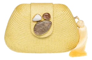 Tamu Bean Clutch in Yellow