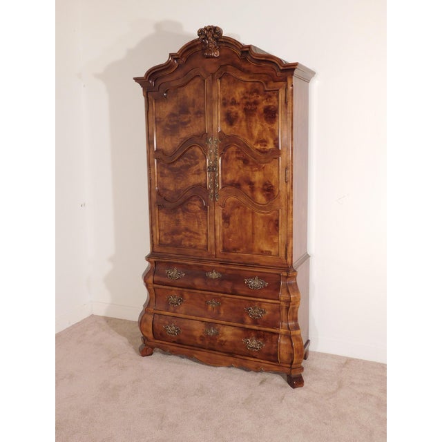 Vintage Henredon Villandry Collection Carved Flame Walnut Bar Chairish