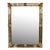 Modern Murano Double Twist Glass Rod and Brass Mirror For Sale