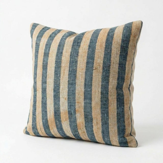 Mid-Century Modern Earthy Wool Rug Pillow Cover 20'' X 20'' For Sale - Image 3 of 4