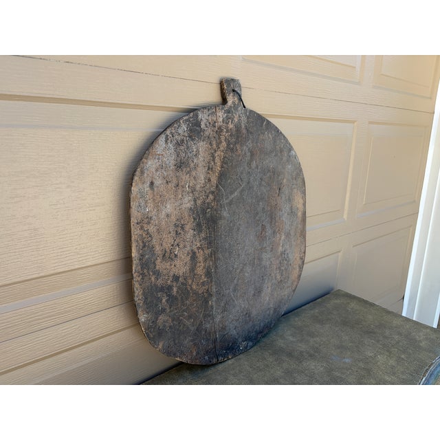 Late 19th Century French Country Rustic Wooden Bread Board For Sale - Image 4 of 12