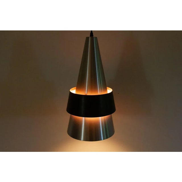 Metal Vintage Danish Corona Pendant Lamp by Jo Hammerborg for Fog & Mørup, 1960s For Sale - Image 7 of 17