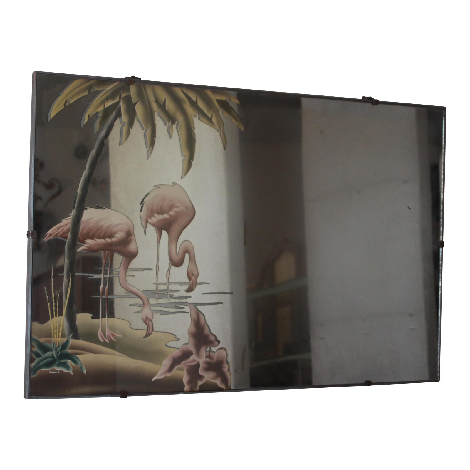 1940s Turner Flamingo Mirror | Chairish