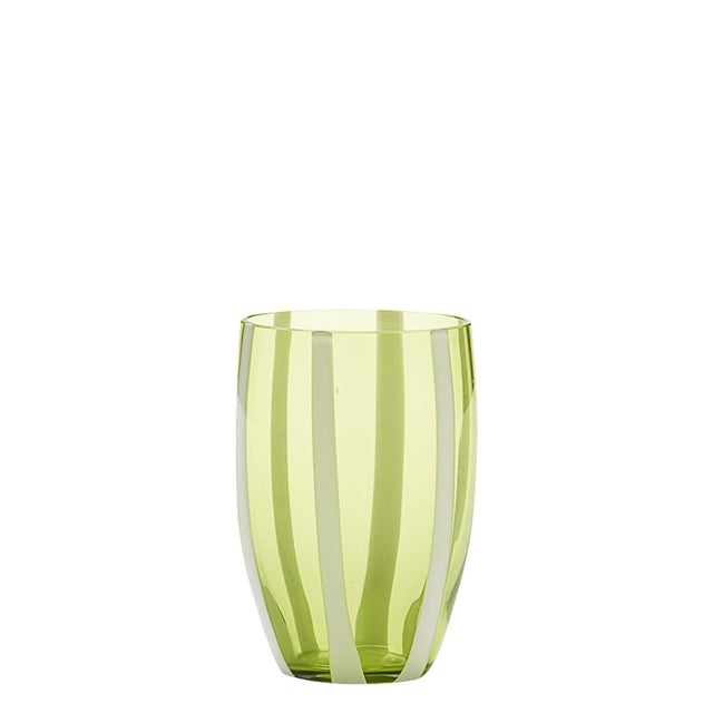 2020s Gessato Tumbler (Set of 2) - Apple Green For Sale - Image 5 of 5