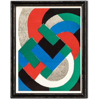 Sonia Delaunay, Composition, Lithograph, 1970s For Sale