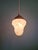 1920s Art Deco Pendant Light in Speckled White and Purple Glass, 1920s For Sale - Image 5 of 12