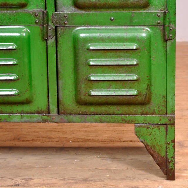 Industrial Green Locker, 1950s For Sale - Image 12 of 15