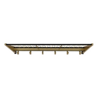 Mid-Century Modern Brass Coat Rack, Austria, 1950s For Sale