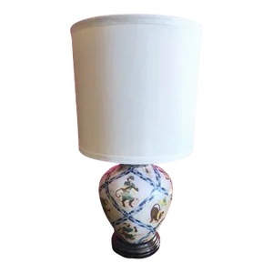 Vintage Regency Whimsical Dancing Monkey Regency Small Table Lamp