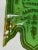 Late 19th Century Rare Antique Victorian Merry Christmas Celluloid Green Banner Holiday Decor For Sale - Image 5 of 15