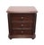Contemporary Stanley Furniture Walnut Contemporary Traditional 30" Three Drawer Nightstand 128-13-80 - Continental Barrel Finish For Sale - Image 3 of 15
