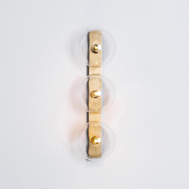 Contemporary Oslo Triple Wall Sconce by Schwung For Sale - Image 3 of 16