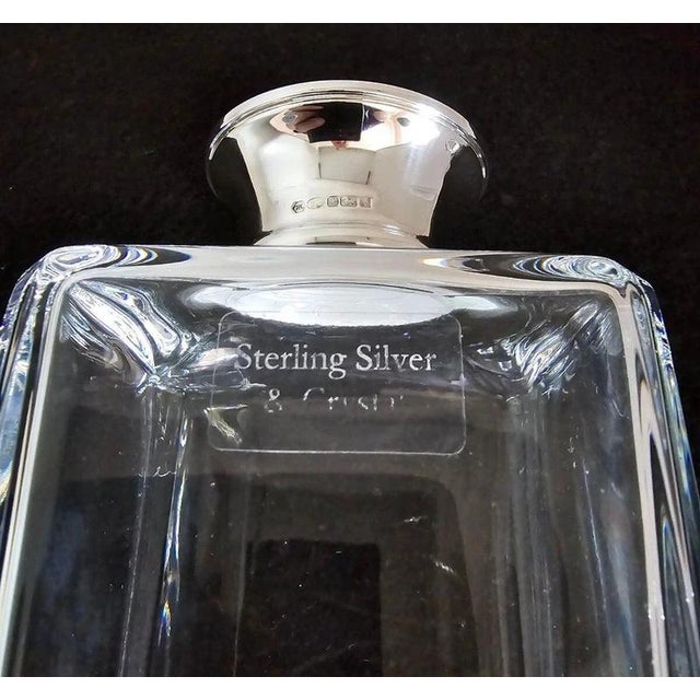 Sterling Silver Mounted Crystal Decanter by Carrs of Sheffield, 2005 For Sale - Image 13 of 18