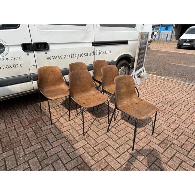 Stacking Hemp Chairs from Vepa, Set of 6 For Sale - Image 12 of 14