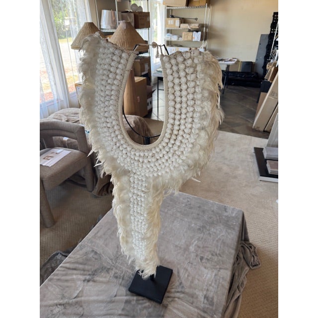 Feather Necklace on Stand For Sale In Jacksonville, FL - Image 6 of 7