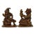 Mid 20th Century Cast Metal Punch and Judy Doorstops - a Pair For Sale