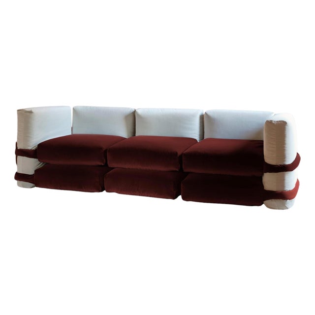 Pillow Sofa in Velvet by Muller Van Severen for BD Barcelona For Sale