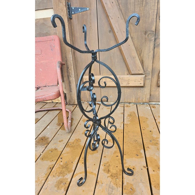 Vintage Wrought Iron Fern or Plant Stand For Sale In Charlotte - Image 6 of 11
