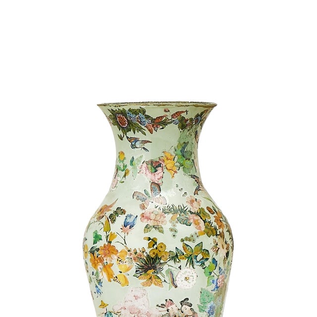 Victorian Early 19th Century Victorian Decalomania Decorative Vase, London For Sale - Image 3 of 10