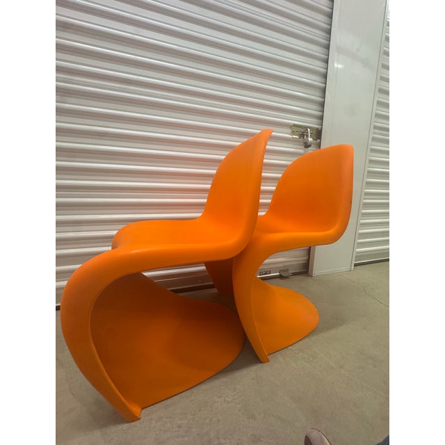 Vintage Post Modern 1990s Pantonstolen (Vernor Panton) Chair Pair (2) For Sale In San Francisco - Image 6 of 12