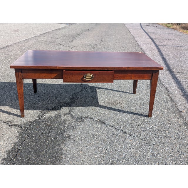 Vintage Craftique Solid Walnut Coffee Table For Sale - Image 18 of 18