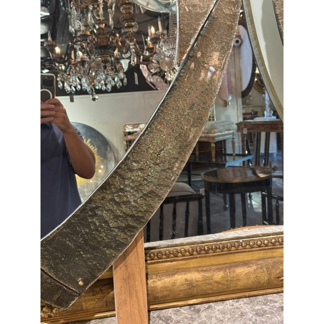 Pair of Murano Mondernist Silver Mirrors For Sale In Dallas - Image 6 of 6