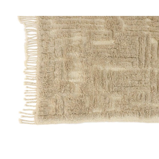Textile Hand-Knotted Wool Premium Rug by Azele Studio For Sale - Image 7 of 12