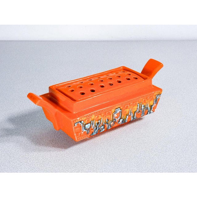 Enamelled Ceramic Incense Burner by Roberto Rigon For Sale - Image 14 of 18