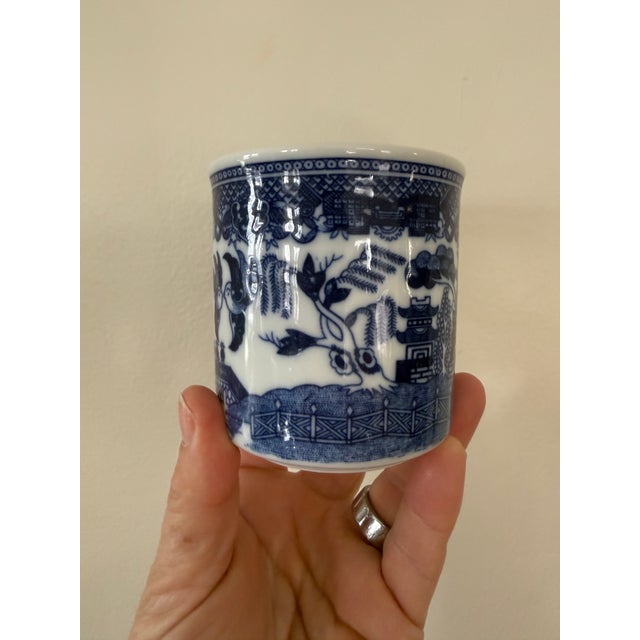 Blue 1970s Blue Willow Coffee Mugs - Set of Eight (8) For Sale - Image 8 of 12