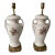 Pair of 1950s Floral Cottage Lamps For Sale