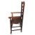 Traditional English Georgian Oak Woven Seat Ladderback Armchair For Sale - Image 3 of 7