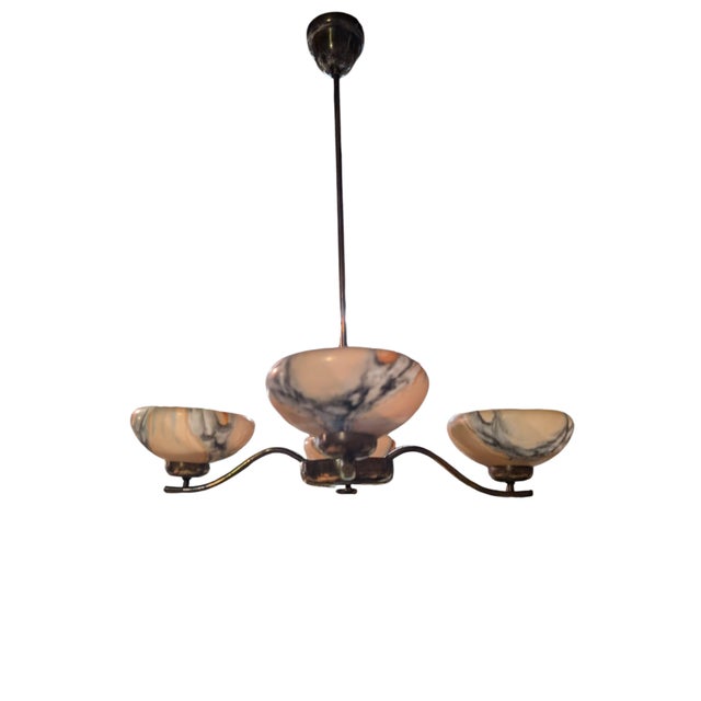 4-Arm Pendant Light by Paavo Tynell for Oy Taito, 1940s For Sale - Image 10 of 18