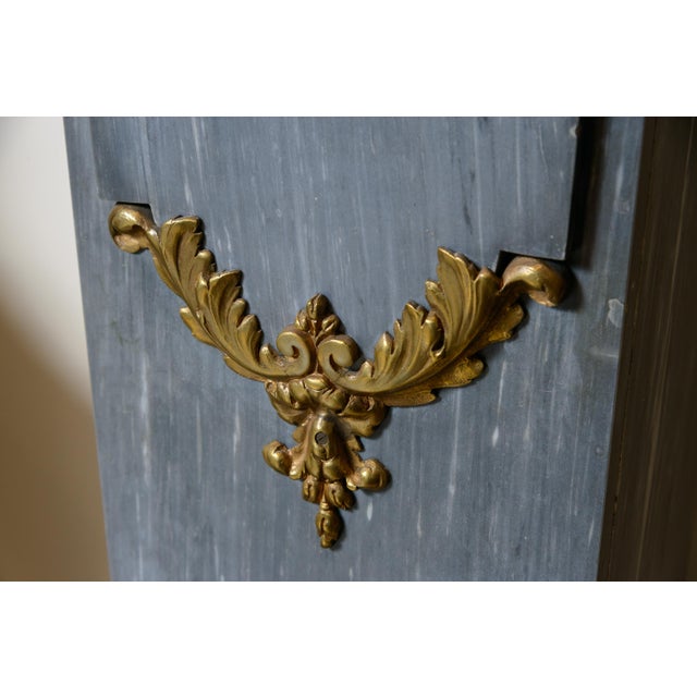 French Large French Marble Column With Ormolu Mounts For Sale - Image 3 of 6