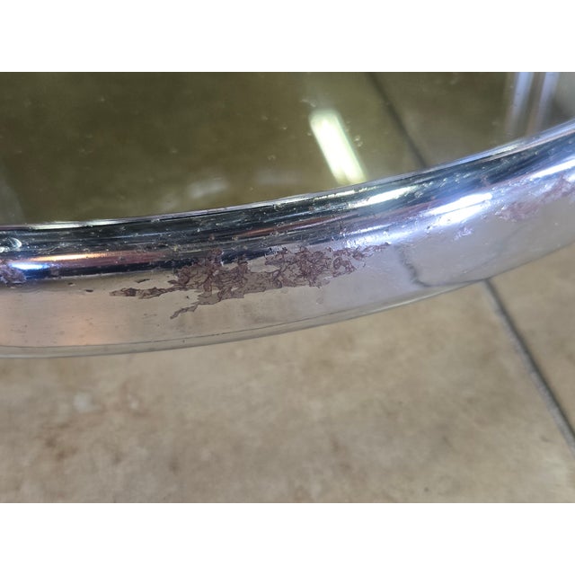 Metal 1970s Chrome and Smoked Glass Barcart For Sale - Image 7 of 11