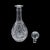 This is a vintage port decanter and glass duo. An Irish, crystal glass sherry or liqueur bottle with stem glass, dating to...