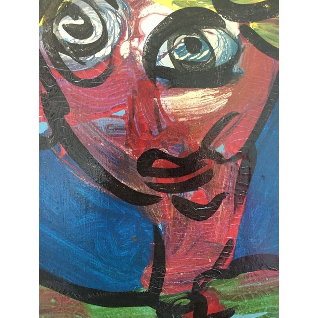 Peter Keil Large Abstract Painting by Peter Keil, 1985 For Sale - Image 4 of 8