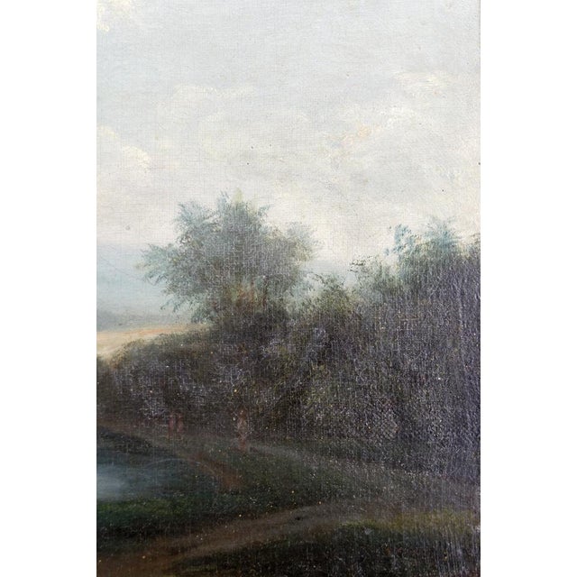 Italian Artist, Grand Tour Romantic Lake Scene, 19th Century, Oil Painting, Framed For Sale - Image 6 of 16