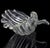 Late 20th Century Seguso Cartier Signed Murano Vintage Crystal Clear Ribbed Surface Italian Art Glass Seashell Shell Bowl For Sale - Image 5 of 11