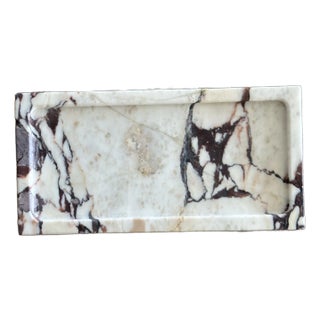 Calacatta Viola Marble Rectangular Tray For Sale