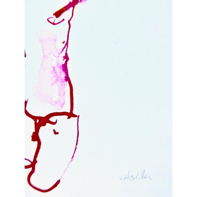 Contemporary "Circus" Contemporary Figurative Ink Drawing by Martha Holden For Sale - Image 3 of 5