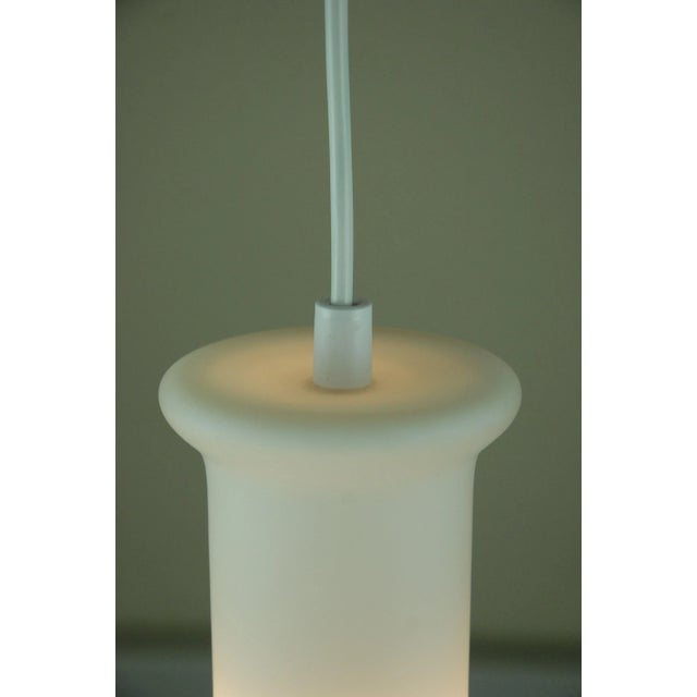 White Danish Opal Glass Pendant Lamp from Lightskaer Lighting, 1970s For Sale - Image 8 of 10