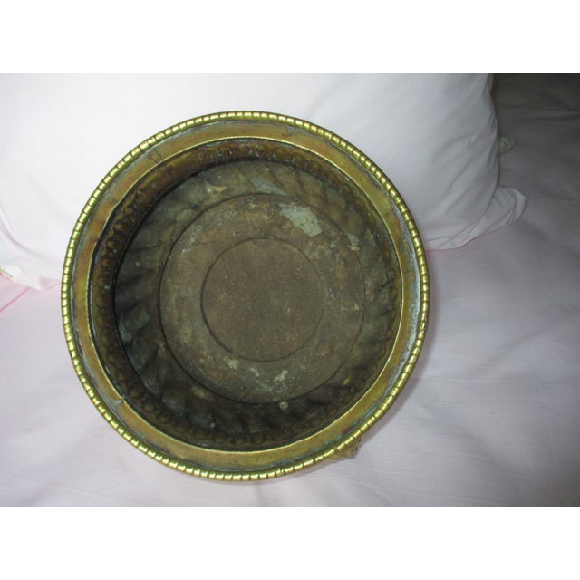 Antique French Ornate Brass With Lion Head Handles on Lion Paw Feet Jardiniere / Cachepot For Sale In Columbia, SC - Image 6 of 9