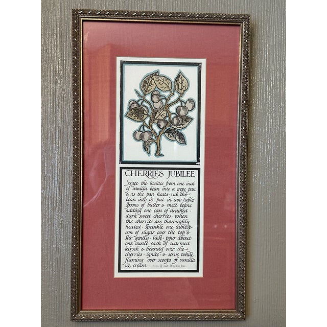 Paper Mid-Century Calligraphed Recipes - Set of 13 For Sale - Image 7 of 13