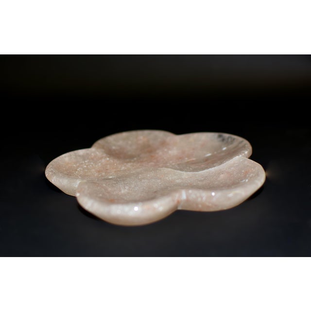Strawberry Rock Crystal Peach Blossom Plate Gemstone Plate For Sale - Image 11 of 11