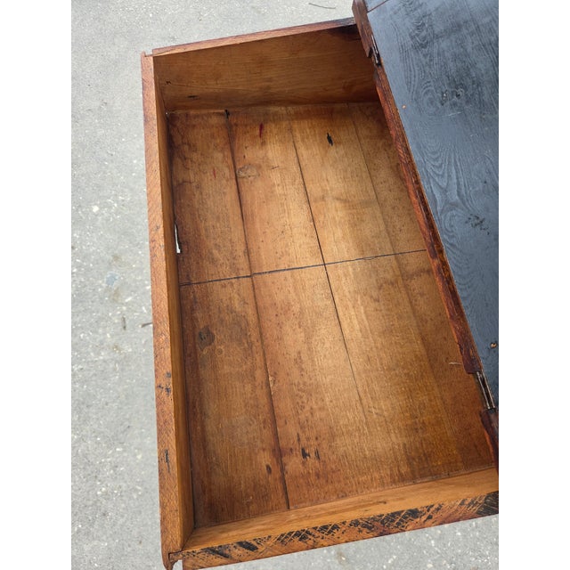 Antique Victorian Wooden Child's Lift-Top School Desk For Sale In Tampa - Image 6 of 10