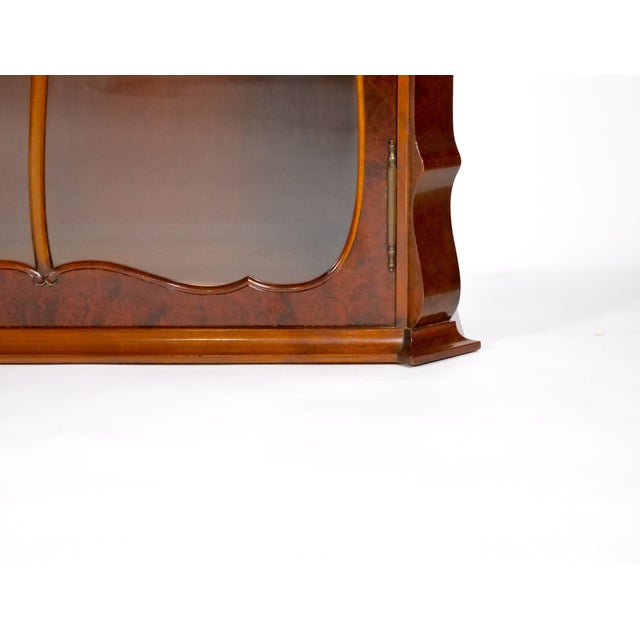 Wood Exceptional & Large Two Part Dutch Baroque Walnut Vitrine / China Cabinet For Sale - Image 7 of 14
