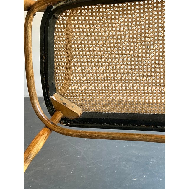 Vintage Mid-Century Modern Bent Wood Bench After Thonet For Sale In West Palm - Image 6 of 10