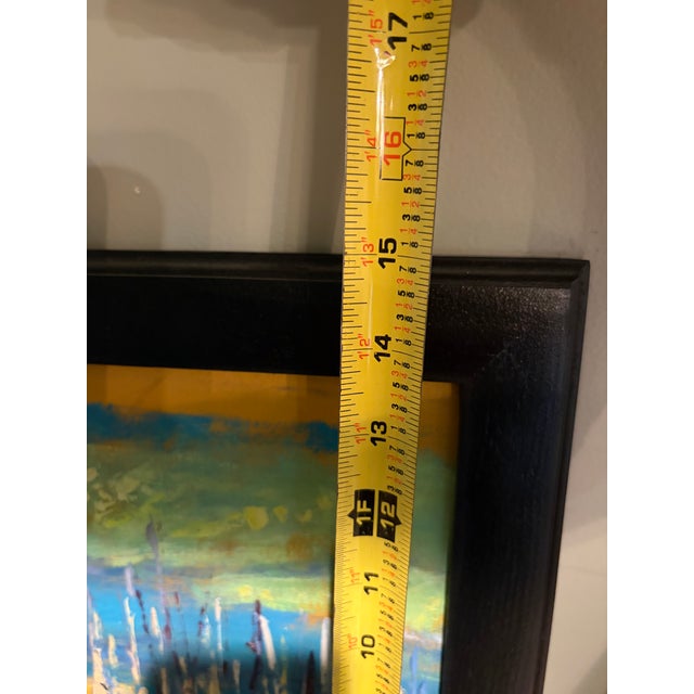 Contemporary Mexican Abstract Landscape Painting Signed S. Ponce For Sale - Image 11 of 12