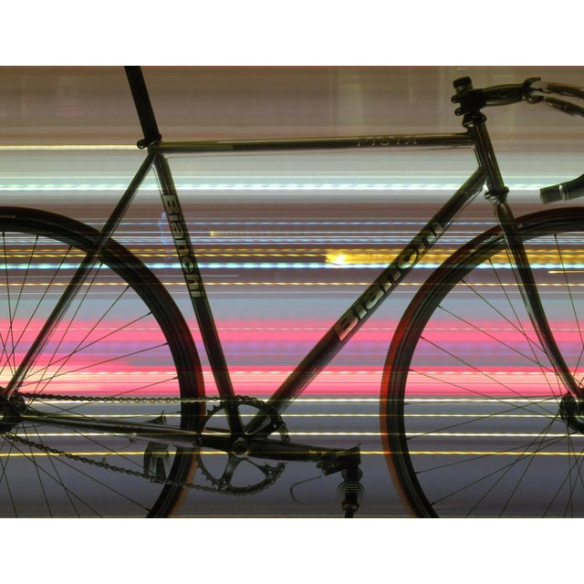 This large 40" x 30" abstract photographic print is by designer/artist/photographer Joseph Fountain. Layered with an image...